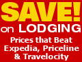 Save on Lodging - Red/Yellow Button