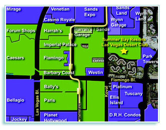 Summer Bay Resorts Las Vegas Desert Club - map
