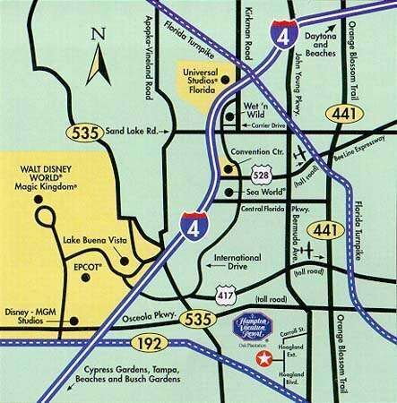 Oak Plantation Vacation Ownership Resort - Area Map