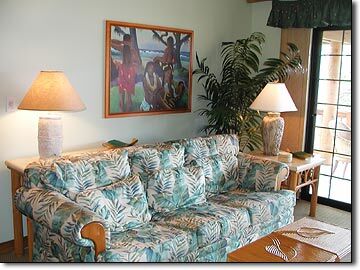 Wyndham Kona Hawaiian Resort- Unit Living Area