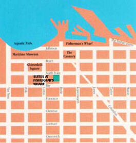 The Suites at Fisherman's Wharf - map
