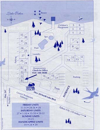 Edgelake Beach Club - Resort Map