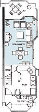 Paniolo Greens - Unit Downstairs Floor Plan