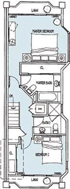 Paniolo Greens - Unit Upstairs Floor Plan