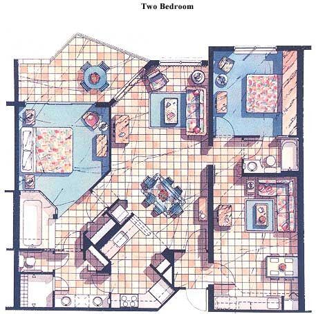 Vacation Village at Weston - Unit Floor Plan