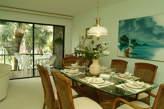 Blind Pass Condominiums - Unit Dining Area