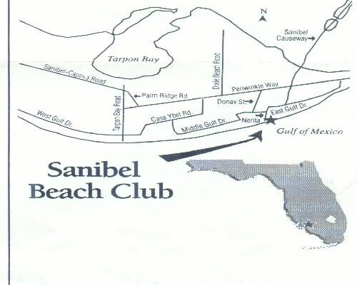 Map of the Sanibel Beach Club I