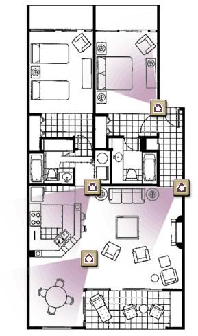 Kauai Beach Villas - Unit Floor Plan