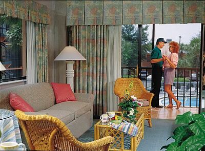 Orbit One Vacation Villas - Living Area and Balcony 