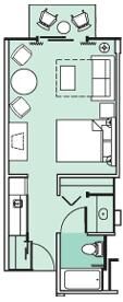 Disney's Beach Club Villas - Unit Floor Plan