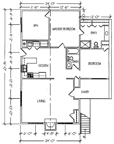 Apple Valley Resort - Unit Floor Plan