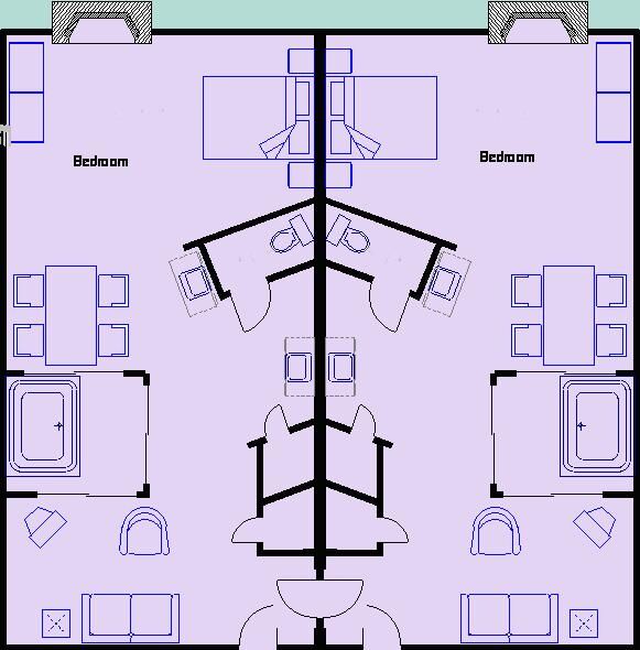 Tahoe Seasons Resort - Two-Bedroom Floor Plan