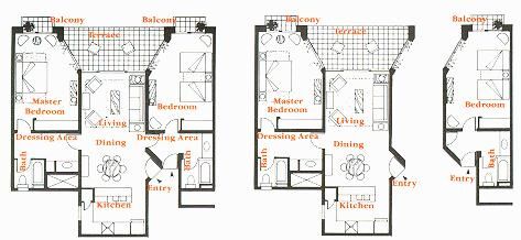 The Royal Mayan - Unit Floor Plans
