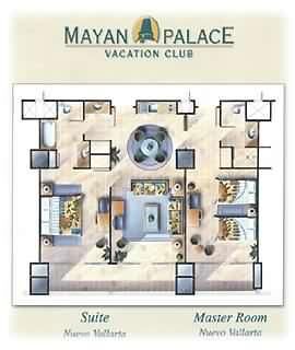 Mayan Palace Nuevo Vallarta - Unit Floor Plan