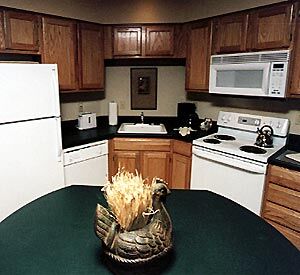 Unit Kitchen at the Pinetop Resort