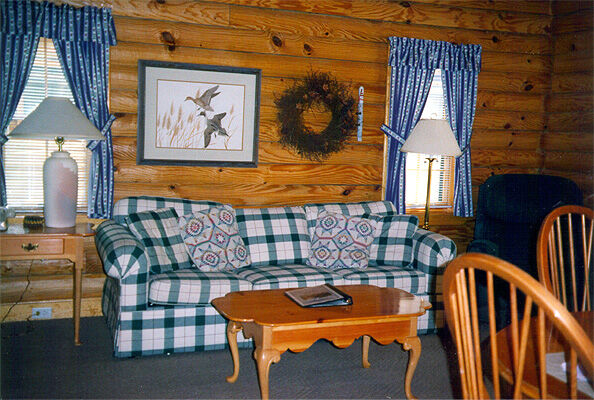 Living area of a double share cabin