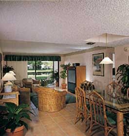 Vacation Village at Weston - Unit Living Area