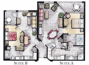 Vacation Village at Weston - Unit Floor Plan