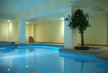 Indoor pool at Solana Hotel