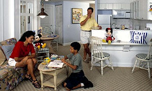 Disney's BoardWalk Villas - Unit Living Area