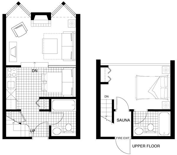 Mountainside Lodge - Unit Floor Plan