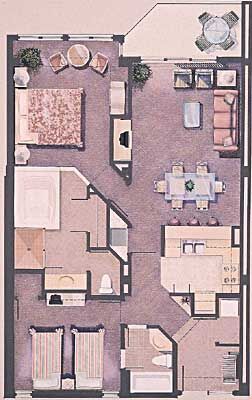 Marriott's Sunset Pointe - Unit Floor Plan