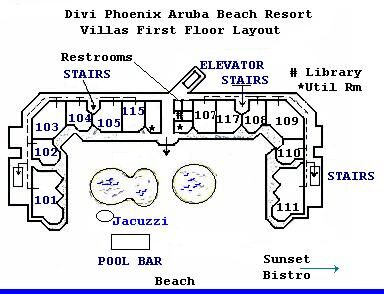 Divi Aruba Phoenix Beach Resort - Unit Floor Plan