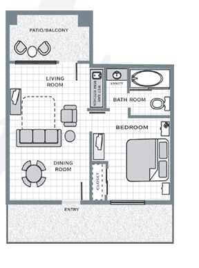 Los Abrigados Resort and Spa - Unit Floor Plan