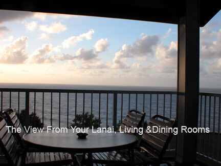 The Cliffs at Princeville - View From Lanai