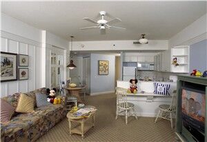Disney's BoardWalk Villas - Unit Living Area
