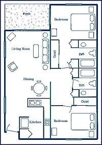 Coconut Mallory Marina and Resort - Unit Floor Plan