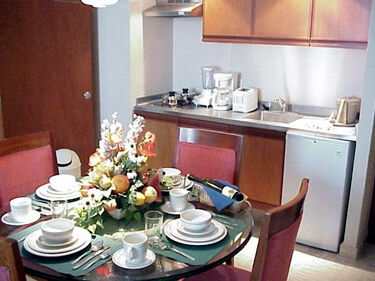 Mayan Palace Nuevo Vallarta - Unit Dining Area & Kitchen