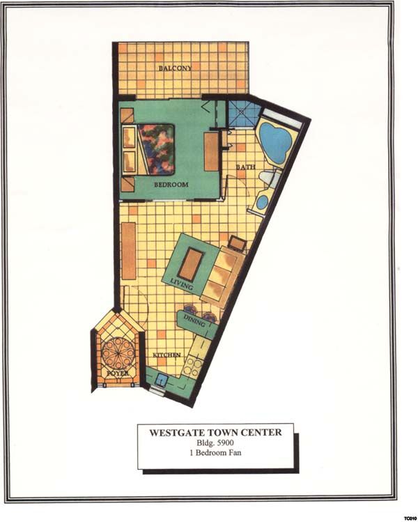 Westgate Town Center - One-Bedroom Floor Plan