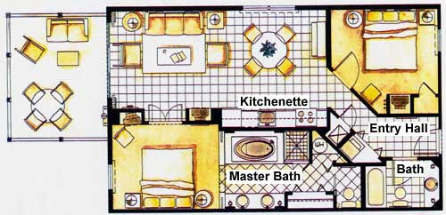 Hyatt Beach House Resort - Unit Floor Plan