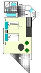 Royal Solaris Cancun - Unit Floor Plan