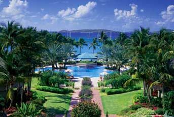 The Westin St. John Resort and Villas - resort grounds and Cruz Bay