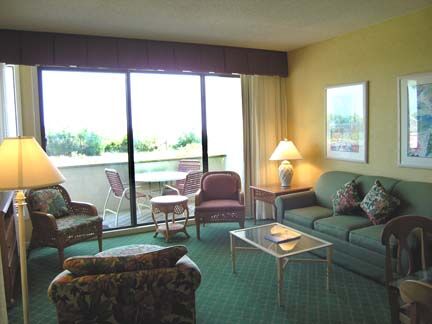 Marriott's Monarch Oceanfront in Sea Pines - Unit Living Area