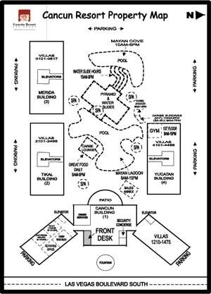 Monarch Grand Vacations - Cancun Resort - Resort Map