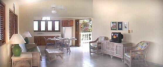Living Room of the 2 Bedroom Unit