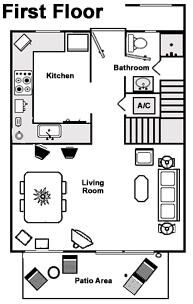 Vacation Villas at Fantasy World - First Floor Floor Plan