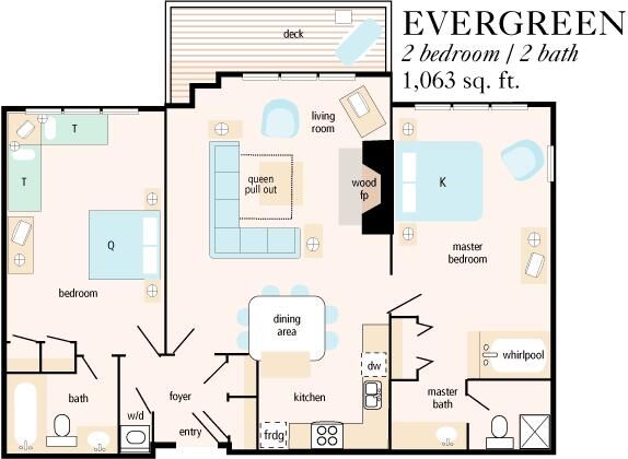 Smugglers' Notch Resort - Evergreen Floor Plan