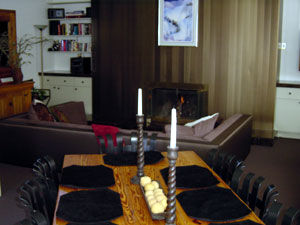 Unit living area at Vantage Point