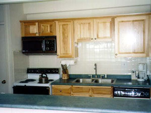 Unit kitchen at Vantage Point