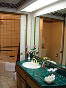 Unit Bathroom at the Plaza Resort Club