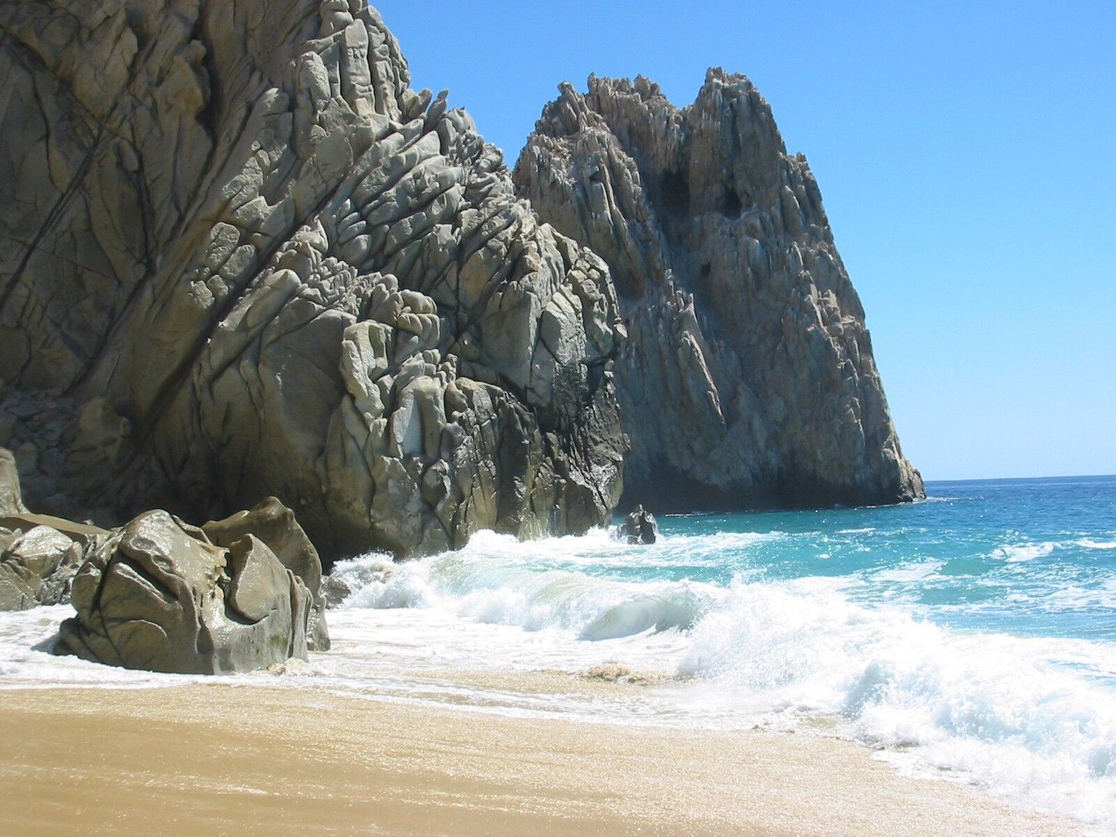 Lover's beach - a short boat trip away!