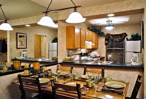 Celebrity Resorts Steamboat Springs - Unit Dining Area & Kitchen