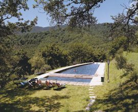 Outdoor pool at Borgo di Vagli