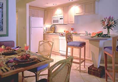 Hyatt Sunset Harbor Resort - Unit Dining Area & Kitchen