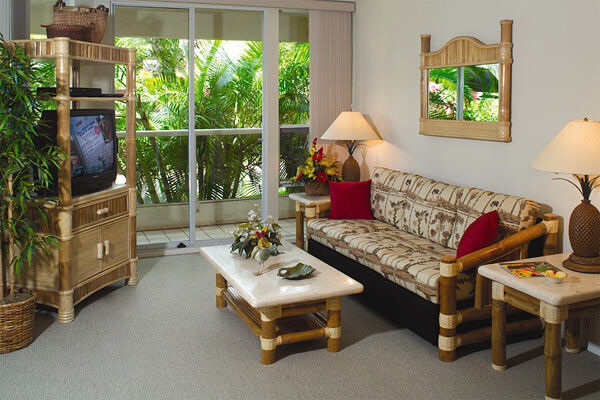 Maui Banyan Vacation Club - Unit Living Area