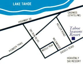 Tahoe Seasons Resort - Area Map